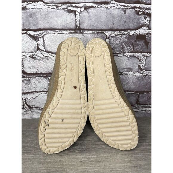 Papillio Birkenstock Metallic Silver Shimmer Cork Wedge Slide Sandals Women 40EU - Picture 13 of 16